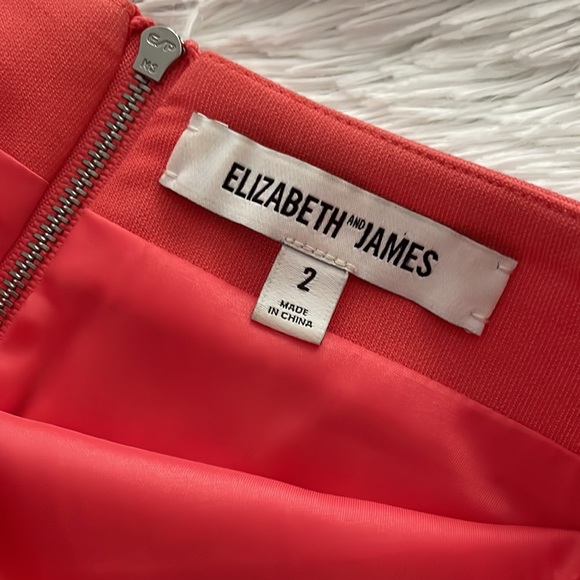 Elizabeth and James coral pencil skirt size 2 - Picture 3 of 3